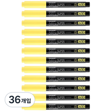 모나미 에딩슈퍼 600 형광펜, 파스텔옐로우, 36개입