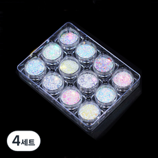 테네져 반짝이 인어 펄 육각 글리터 12종 세트, TZ-02, 4세트