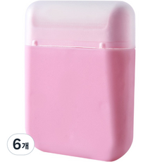 노건전지 컴팩트 휴대용 보풀제거기, 핑크, 6개