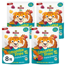 홀레 유기농 스무디 동결건조칩 프룻 & 베지, 15g, 8개