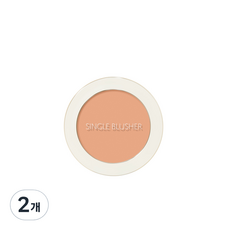 더샘 샘물 싱글 블러셔 5g, CR06 데저트 피치, 2개