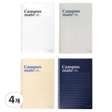 모닝글로리 3000 PP 캠퍼스메이트 스프링노트 20절 좌철, 4개, 랜덤발송