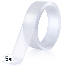 생활공식 초강력 접착 테이프 3cm x 1m, 투명, 5개
