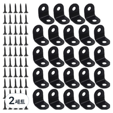 OON 스테인리스 숏 라운드 꺽쇠 A타입 20mm 24p + 피스못 50p 세트, 2세트