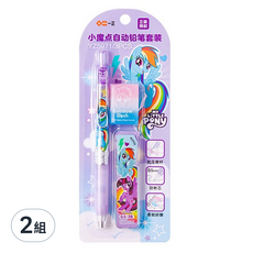 ii GEN 一正 三麗鷗卡通小魔點0.5mm自動鉛筆橡皮擦筆芯套組 YZ5971 (款式隨機), 2組, 款式隨機