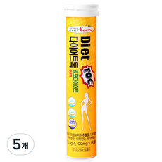 다이어트톡 발포다이어트 레몬맛, 18정, 5개