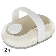 Celliving 可注入沐浴乳使用 多合一沐浴去角質巾, 象牙白, 2個, 1入