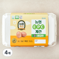 농협 EPC 무항생제 인증 1등급 특란 900g, 15구, 4개