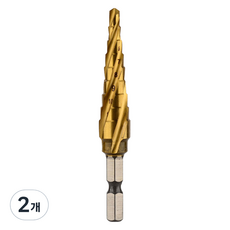 EX-POWER 螺旋階梯鑽 不銹鋼 4刃 六角柄 4~12mm EPD-2H, 2個