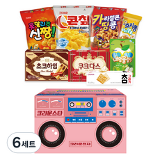 CROWN 皇冠 復古收音機餅乾禮盒組, 6套, 8種