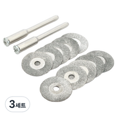 바벨롭 미니 원형 다이아 절단석 16mm 10p + 맨드렐 2p 세트, 3세트