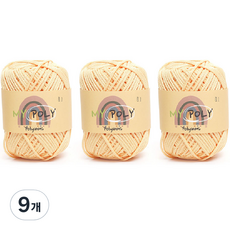 samnamtteugaesil My Poly 編織線 120g, 11 芒果色, 9個