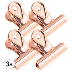 므라반 그로시 스테인리스 집게 로즈골드 40mm, 4개입, 3개