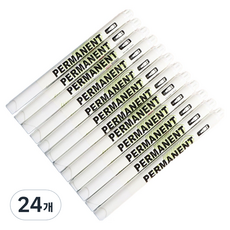 Apnalchangchang 玻璃用多用途油漆麥克筆 白色, 1色, 24個