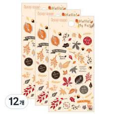 Petit 季節貼紙 秋季, hello my fall(DA5460), 12個