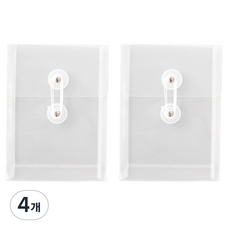 Tailstar 直立式文件便條紙收納盒, 透明, 4個