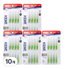 KENT. 牙間刷 綠色 SS, 8入, 10個