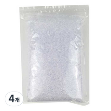 슬라임 만들기 pp볼 스크럽 알갱이 1kg, 04 크리스탈 투명크런치, 4개