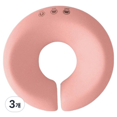 뷰티살롱 마사지 베개 28.8 x 7.5 cm, 3개, 핑크