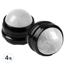 루아즈 핸드형 전신 지압 마사지볼 60 x 63 mm, 4개, 화이트