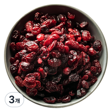 달콤상큼 프리미엄 건 크랜베리, 3개, 250g