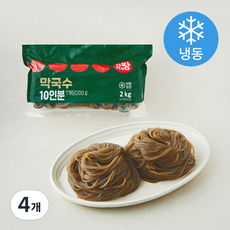 식자재왕 막국수 10인분 (냉동), 2kg, 4개