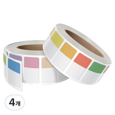 01 SEALS 可撕除12色迷你索引貼紙卷 R-32, 500入, 4個