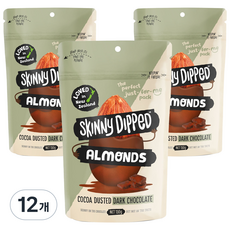 [쿠팡수입] 스키니 딥드 아몬드 코코아 더스티드, 130g, 12개