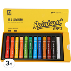 메이크마인 그래피티 에스테틱 오일 파스텔 중국어판 706-12, 3개, 12색