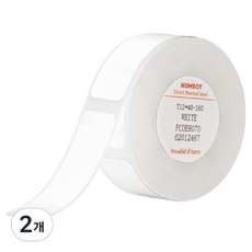 님봇 D11 / D110 / D101 라벨프린터용 라벨지 화이트 12 x 40 mm, 2개