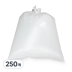 KINGSBONG 平板型分類回收塑膠袋 白色, 100L, 250個