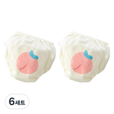 Bebeniz 水果幼兒如廁訓練褲 2件組, 水蜜桃, 6套