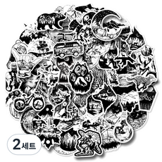 예스몰 다꾸 포카 팬시 스티커 50종 세트, BP-171, 2세트