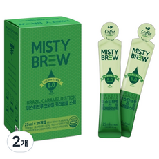 MISTY BREW 巴西焦糖咖啡隨身包, 2盒, 20條, 25ml