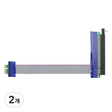 컴스 PCI Express 1x to 16x PCI-E 연장 아답터 20cm, BT317, 2개