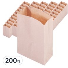 迷你紙袋 12 x 6 x 15.5 cm, 200個, 牛皮紙