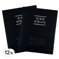 틱톡 고급 PVC 결재판 일반형, 12개