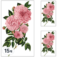 PARTY COSTUME 長袖花朵紋身貼紙, YMX271, 15個