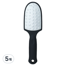 리빙포켓 부드러운 셀프용 발뒷꿈치 양면 각질 제거기 블랙, 150g, 5개, 1개입
