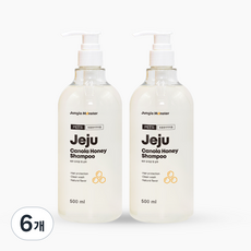 정글몬스터 제주 유채꿀 강아지 샴푸, 500ml, 1개입, 6개
