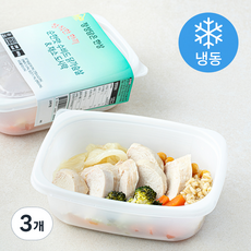 정직한 한끼 순한맛 수비드 닭가슴살 & 채소 도시락 (냉동), 360g, 3개