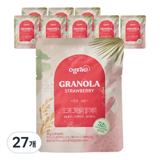 오그래 그래놀라 딸기 베리, 30g, 27개