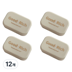 피어니스트 리치 콘텍트 렌즈 케이스, 화이트, 12개