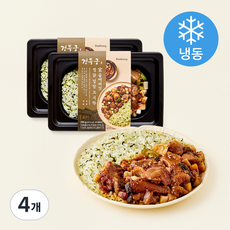 프레시지 경복궁 들깨버섯찜닭 덮밥 도시락 (냉동), 250g, 4개