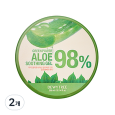 DEWYTREE 綠色力量蘆薈舒緩凝膠, 2個, 300ml