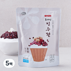 서울마님 프레시 국산 빙수팥, 600g, 1개입, 5개