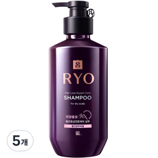 려 자양윤모 9EX 탈모증상전문케어 중건성두피용 샴푸, 400ml, 5개