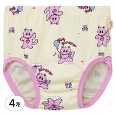 chummychummy 嬰幼兒 IFC 寬鬆竹纖維如廁訓練褲, 4個, 01 黃色