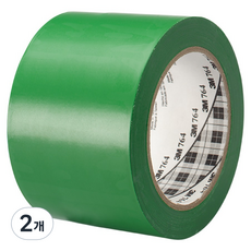 3M 地板標示膠帶 764 綠色 76.2mm x 32.9m, 2個
