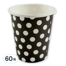 Sunwoo Land Pure Sunday 野餐紙杯 黑色圓點, 20入, 3個